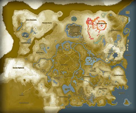 map of zelda breath of the wild.